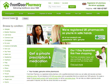 Tablet Screenshot of frontdoorpharmacy.co.uk
